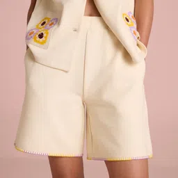 Muvazo Women Cotton Regular Fit Shorts-picture-9