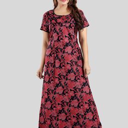 Fabme Printed Maxi Nightdress-image-47