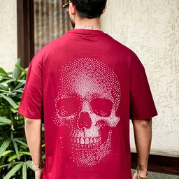 THE BEETEL HOUSE Graphic Printed Drop-Shoulder Sleeves Cotton Oversized T-shirt-picture-3