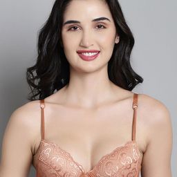 MAKCLAN Floral Bra Medium Coverage Underwired Lightly Padded-picture-17