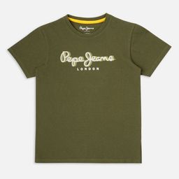 Pepe Jeans Boys Typography Printed Round Neck Pure Cotton T-shirt-52