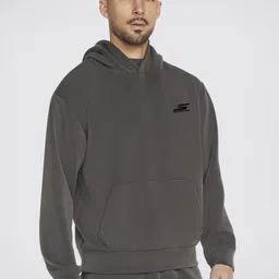 Skechers Men Solid Hood Pullover Sweatshirt-image-29