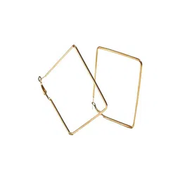 Anshenterpris Gold-Plated Contemporary Hoop Earrings-13