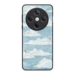 QRIOH Celestial Dreamscape Printed Oppo Find X8 5G Glass Back Case Mobile Accessories-image-93