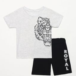 YK Boys Printed T-shirt with Shorts-54
