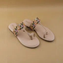 Ozuri Women Embellished One Toe Flats-picture-23