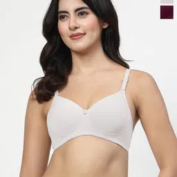 LILY dapyklis Full Coverage Lightly Padded Non-Wired Back Closure T-shirt Bra-picture-7