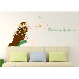 LANSTICK Green & Brown Printed Heat Resistance Wall Sticker-image-55