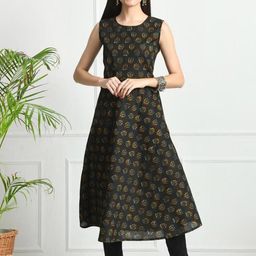 Rangun Women Floral Printed Anarkali Kurta-image-89