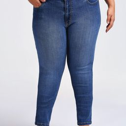 Sizeupp Women Regular Fit Mid-Rise Light Fade Jeans-image-60