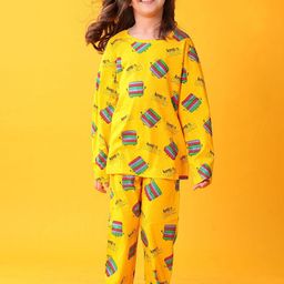 YK Girls Printed Night suit-image-69
