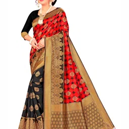 Maroosh Ethnic Motifs Zari Banarasi Saree-picture-46