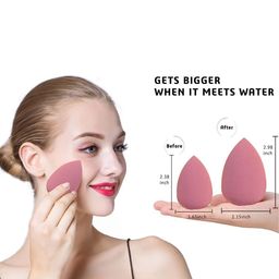 zemglam Set Of 8 Mini Brush Set With Storage Bag & 1 Beauty Blender, 1 Bullet Foundation image 2