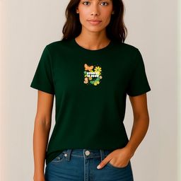Anikmart Women Typography Printed Pure Cotton T-shirt-picture-3