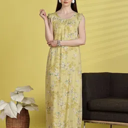 9shines Label Printed Maxi Nightdress-picture-27