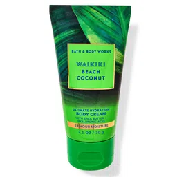 Bath & Body Works Waikiki Beach Coconut Mini Body Cream With Shea Butter - 70g-1