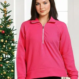 Kotty Women Shirt Collar Full Sleeve Sweatshirt-picture-20