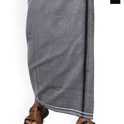PRAKASAM COTTON Men Pack of 2 Solid Cotton Dhotis-picture-16
