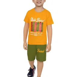 ZADMUS Boys Printed Round Neck Pure Cotton T-Shirt With Shorts-picture-10