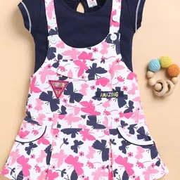 I LOVE MOM Floral Print A-Line Dress-image-86