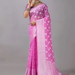 NIRMAL CREATION Women Ethnic Woven Design Zari Saree-28