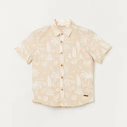 Fame Forever by Lifestyle Boys Floral Striped Cotton Casual Shirt-image-30