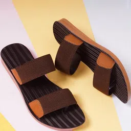 Shozie Women Brown Synthetic Open Toe Flats-picture-34