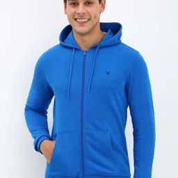 Allen Solly Men Solid Hooded Sweatshirt-picture-2