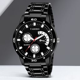 TARIDO Men Dial & Stainless Steel Bracelet Style Straps Analogue Watch TR_1145NM01-17