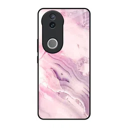 QRIOH Diamond Pink Gradient Printed Vivo V50e 5G Impact Resistant Back Case-image-2