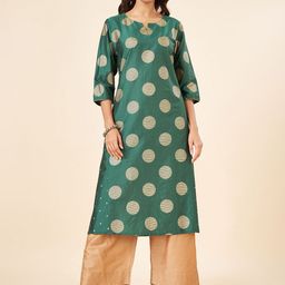 RANGMANCH BY PANTALOONS Polka Dot Printed A-Line Kurta-26