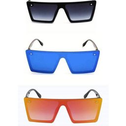 Arzonai Unisex Clear Lens Sunglasses with UV Protected Lens-picture-35