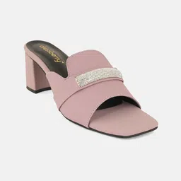 DressBerry PU Party Block Sandals-picture-10