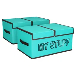 Kuber Industries Green Set of 2 Regular Multi-Utility Organisers image 1