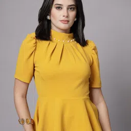 KASSUALLY Peplum Top-1