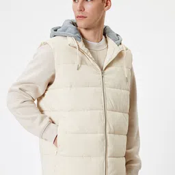 Koton Hooded Sleeveless Jacket-picture-34