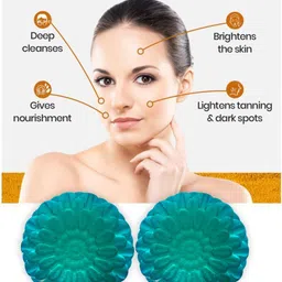 GROOVY Set Of 2 Peach Perfection Blue Stone Bathing Soap- 100 g Each-7