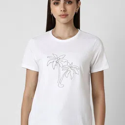 Van Heusen Woman Tropical Printed Round Neck Cotton Top-image-65