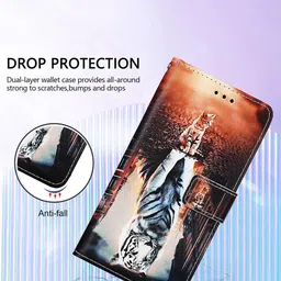 PEEPERLY Abstract Printed Oneplus 12 Flip Case Mobile Accessories image 2