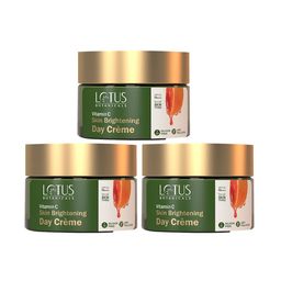 Lotus Botanicals Set Of 3 Vitamin C Skin Brightening Day Cream With SPF 25-50g-40