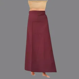 LGM 7 PART (Handmade Embroidery Design Color -RED MAROON) Cotton Blend Petticoat-picture-3