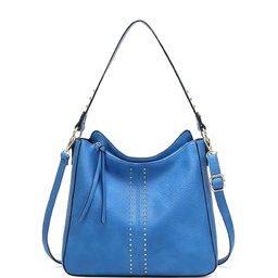 DressBerry Embellished PU Structured Shoulder Bag-15