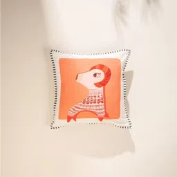 FREEDOM TREE White & Rust Square Cushion Covers-image-83