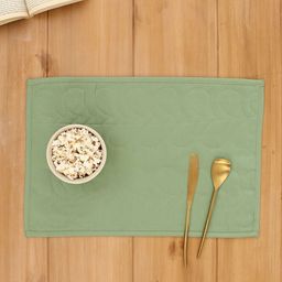 House This 2-Pcs Green Textured Table Placemats-25