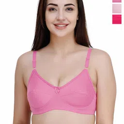 College Girl Full Coverage Back Closure Cotton Bra-image-27