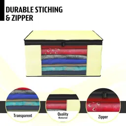 Kuber Industries Cream-Coloured Set of 6 Regular Drawer Organiser Organisers image 5