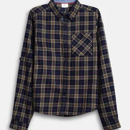 LilPicks Boys Tartan Checks Opaque Checked Casual Shirt-image-77