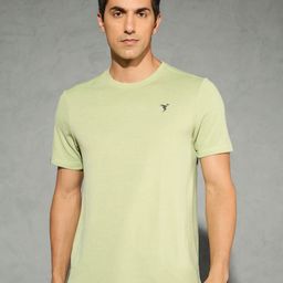 Technosport Men Solid Slim Fit Round Neck Sports Antimicrobial T-shirt With Double Cool-image-81