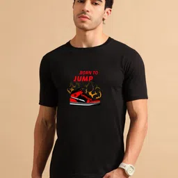Enciger Men Printed Applique T-shirt-image-93