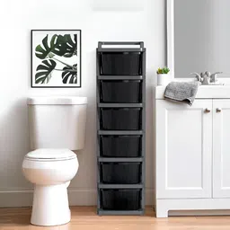 RUBOXA Grey Set of 1 Regular Drawer Organiser Organisers image 4